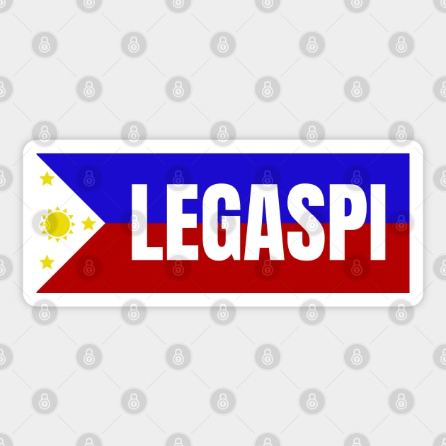 Legaspi City Albay in Philippines Flag Sticker by aybe7elf